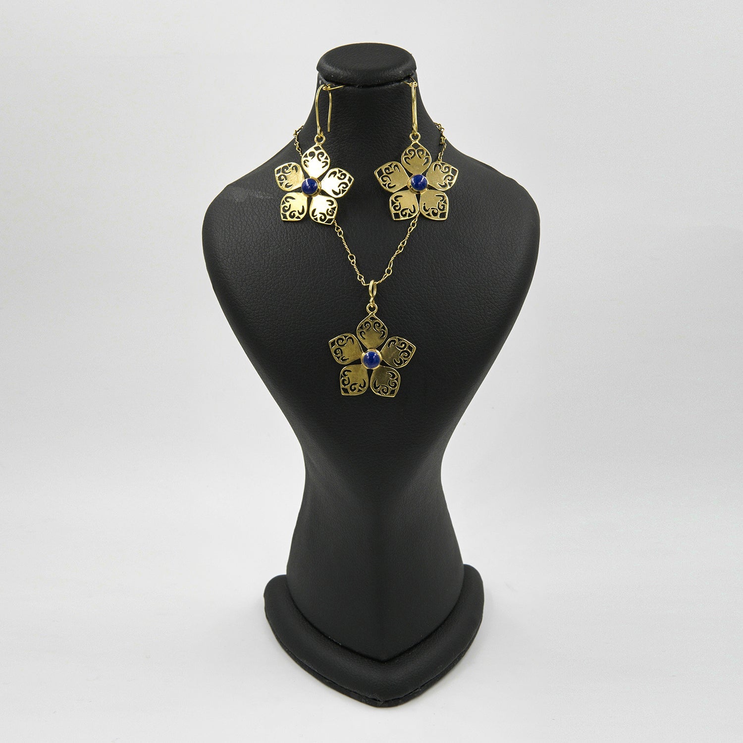 Asal Lapis Jewelry Set – 18K Gold-Plated, Handmade - Gemify