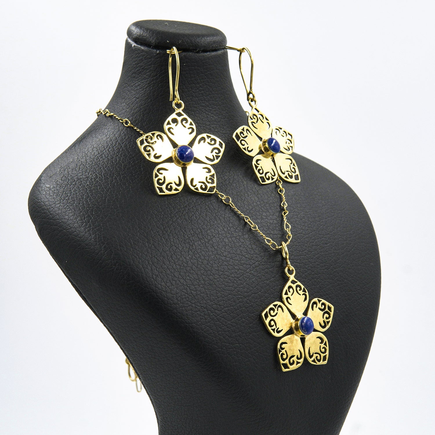 Asal Lapis Jewelry Set – 18K Gold-Plated, Handmade - Gemify