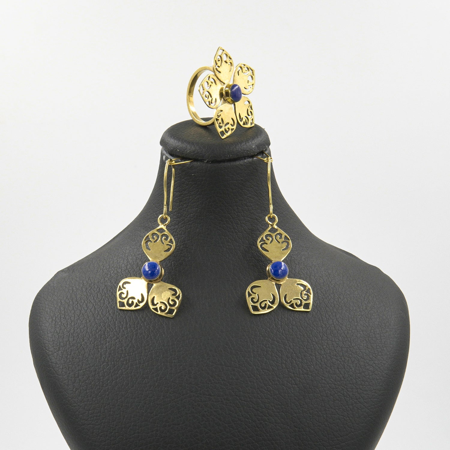 Asal Lapis Jewelry Set – 18K Gold-Plated, Handmade - Gemify