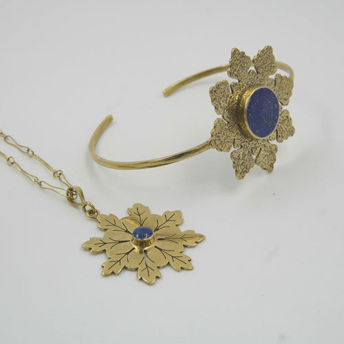 Barf Lapis Gold-Plated Jewelry Set - Gemify